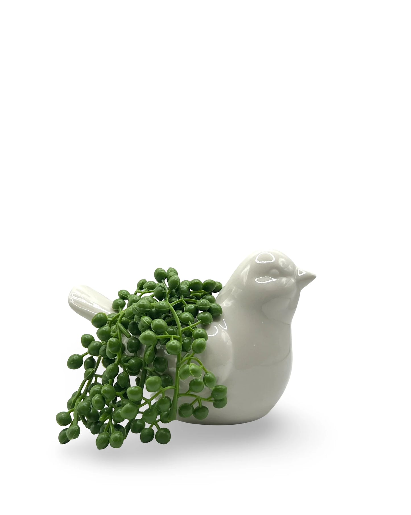Maceta mini con planta artificial Birdie