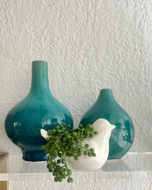 Maceta mini con planta artificial Birdie