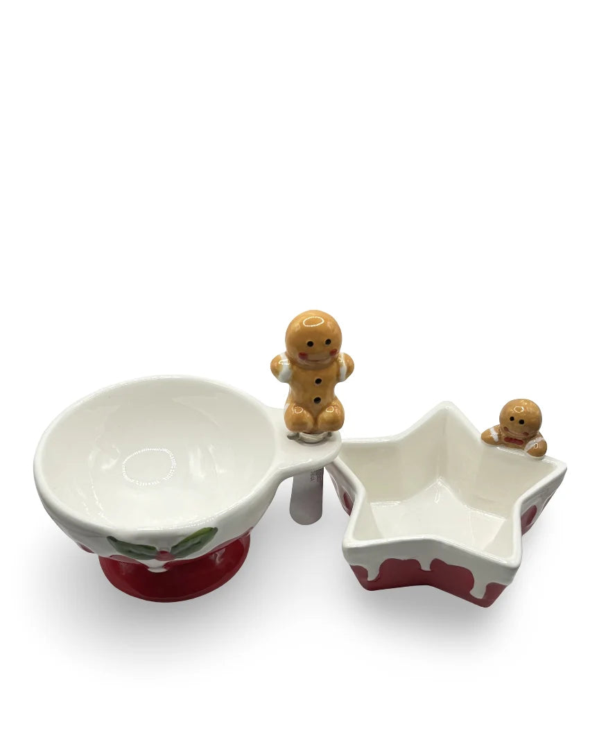 Set de Botaneros Navideños chicos Muñeco de Jengibre