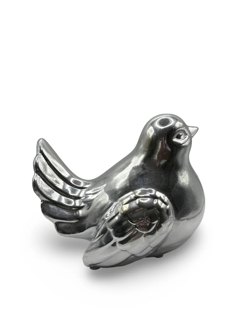Figura Decorativa Paloma Brilo