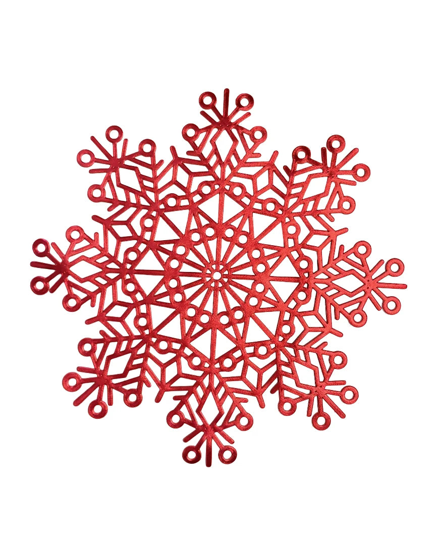 Mantel Individual Navideño Copo de Nieve