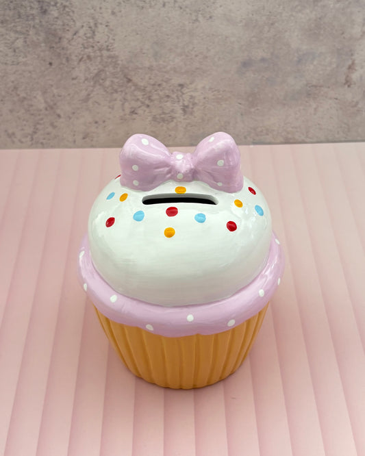 Alcancía decorativa de cerámica Cupcake
