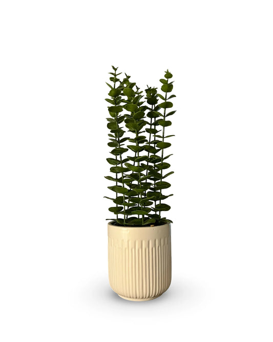 Maceta con planta artificial Euca