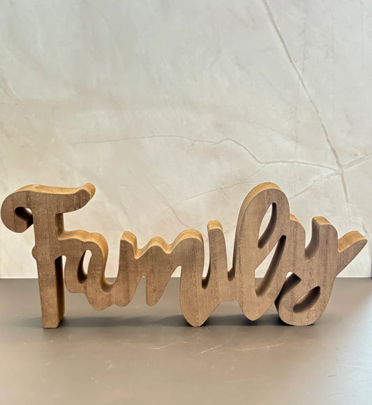 Letrero Decorativo Family