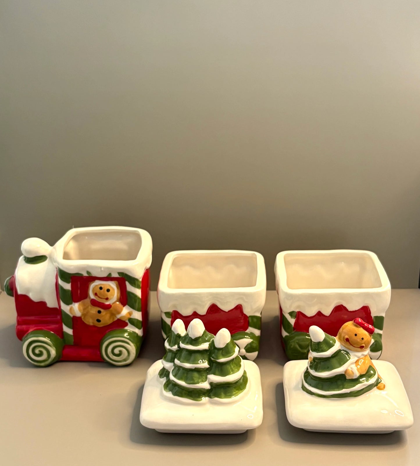 Galletero Navideño Tren Galleta de Jengibre