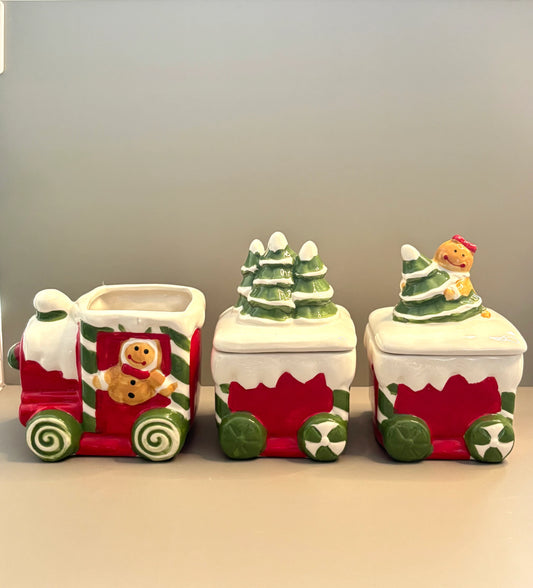 Galletero Navideño Tren Galleta de Jengibre