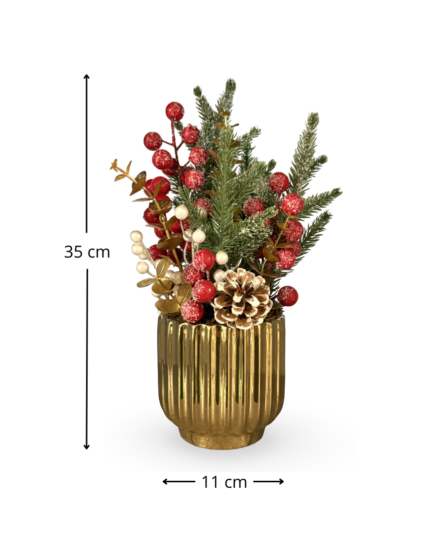 Centro de mesa Navideño Gold Christmas
