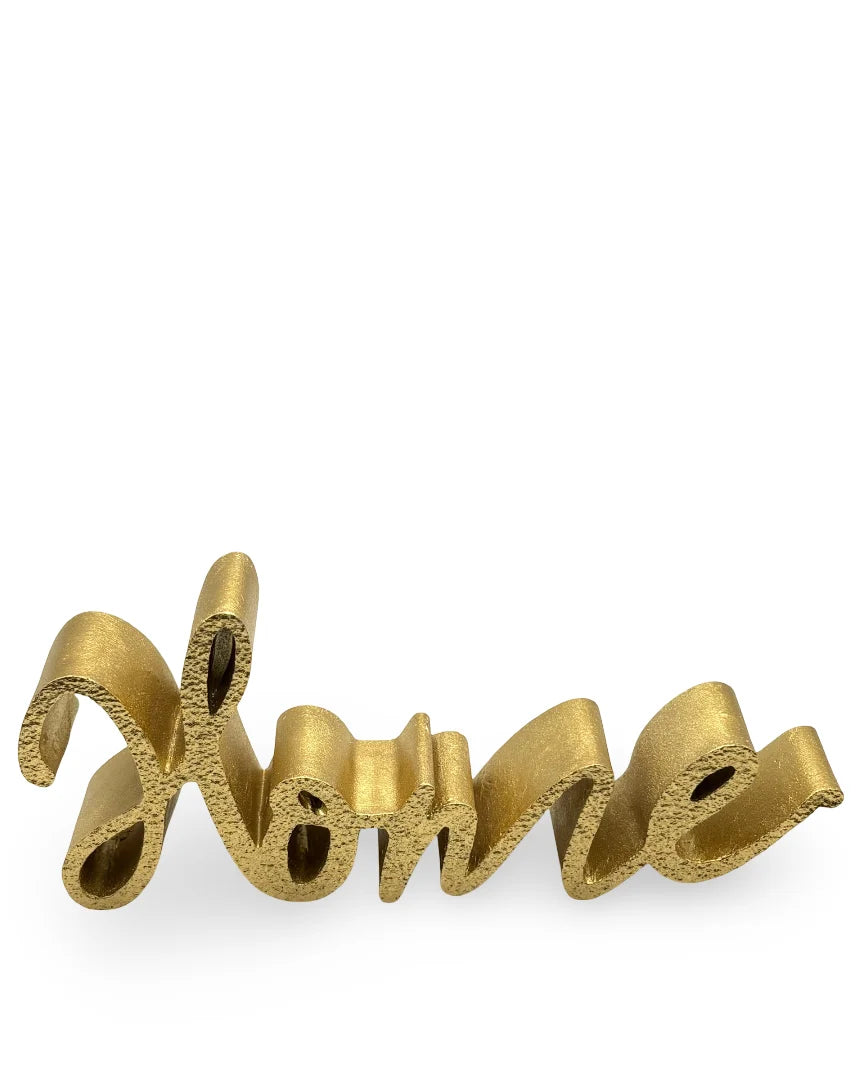 Figura Dorada Decorativa Home
