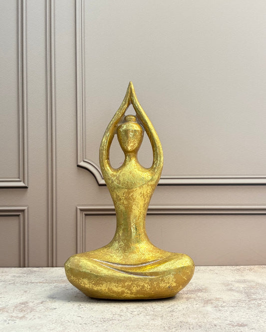 Figura decorativa mujer loto