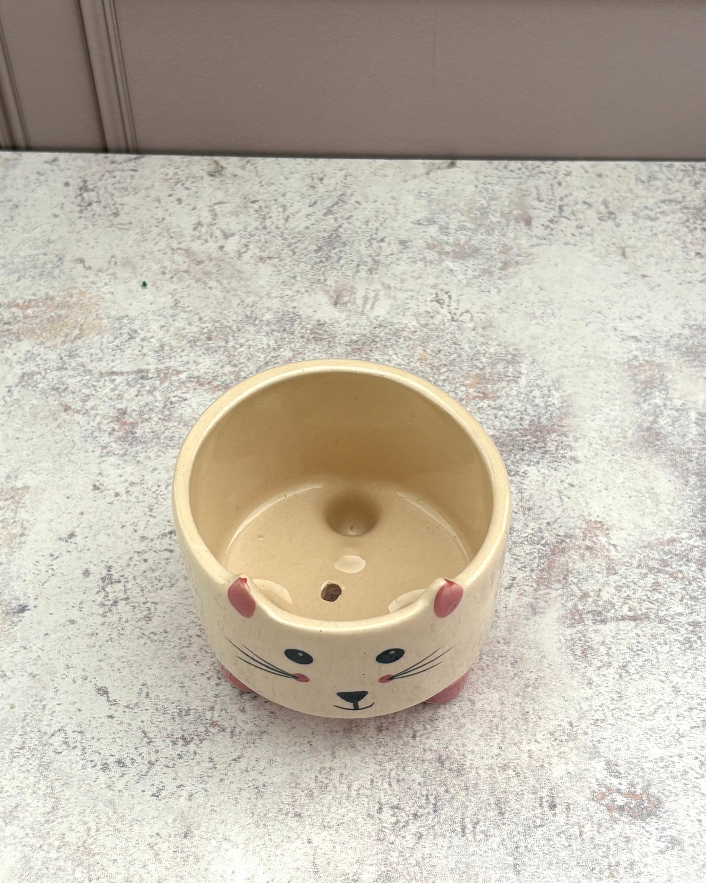 Maceta de cerámica gatito mini Kawaii