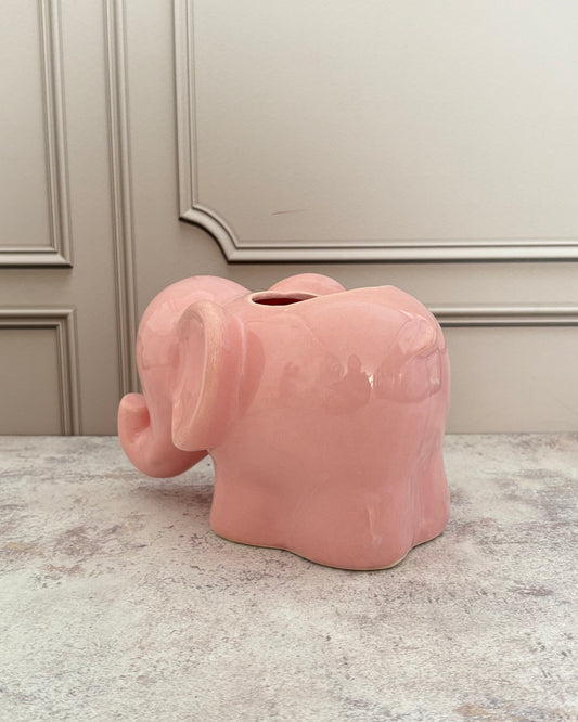 Maceta de elefante de cerámica