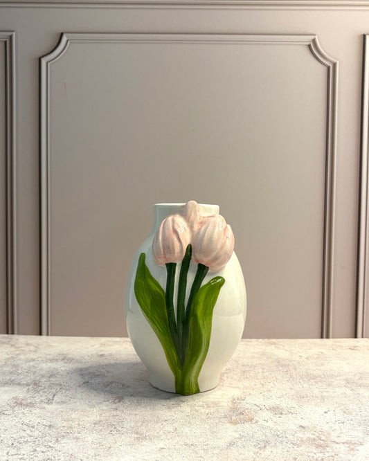 Florero de cerámica Tulipanes