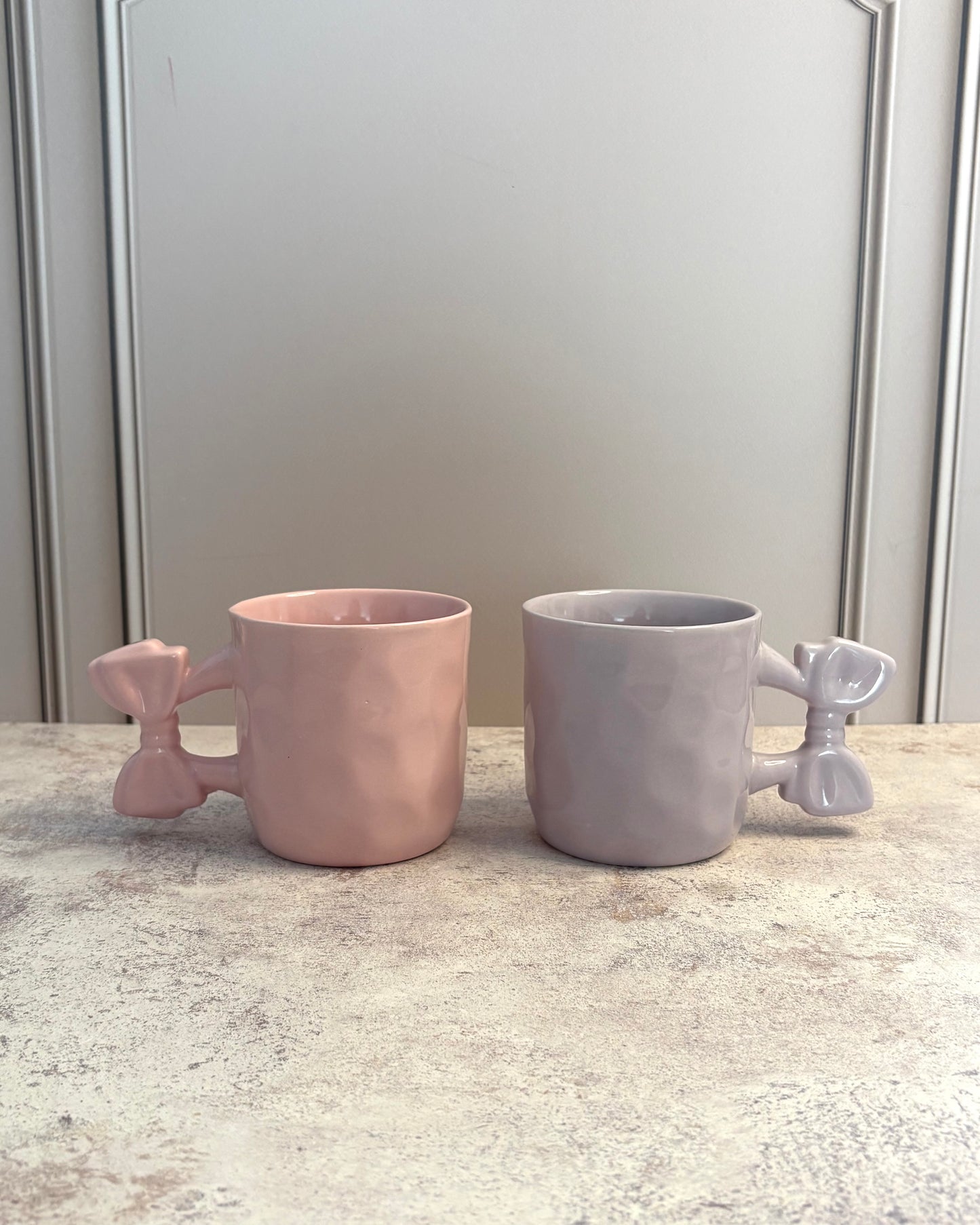 Set de tazas de moño coquette