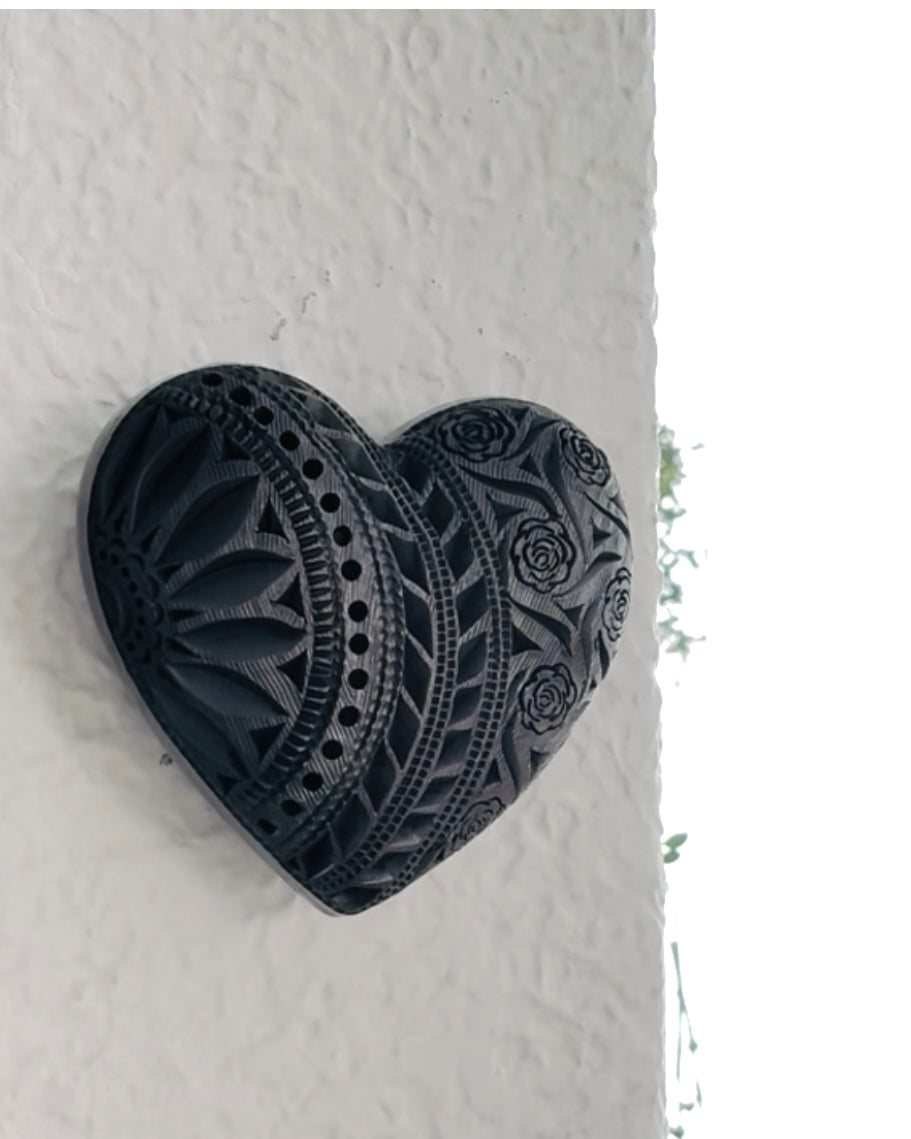 Figura para pared Corazón de Rosas