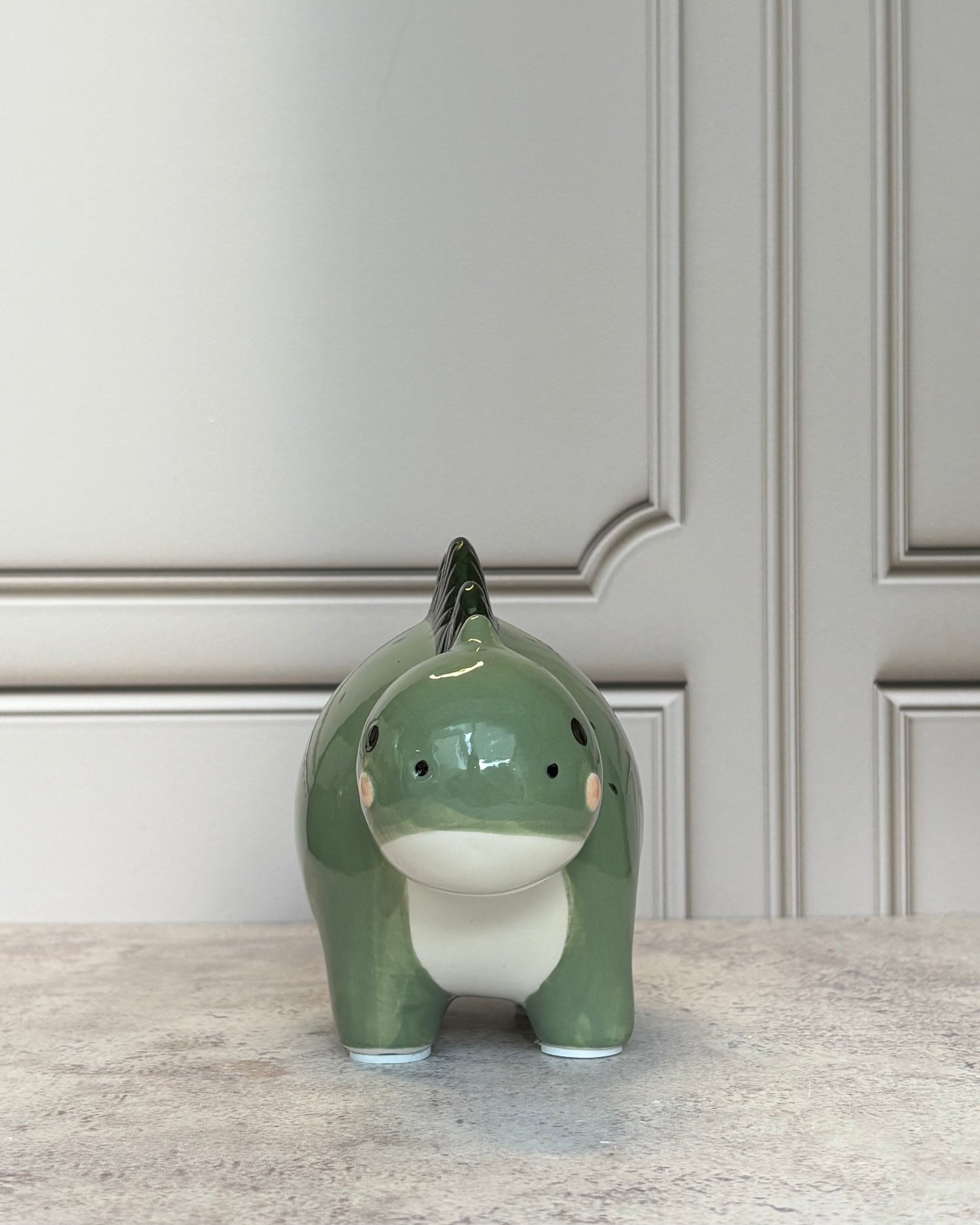 Figura decorativa de cerámica Dinosaurio