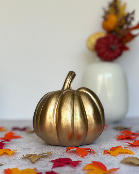 Figura decorativa Calabaza dorada