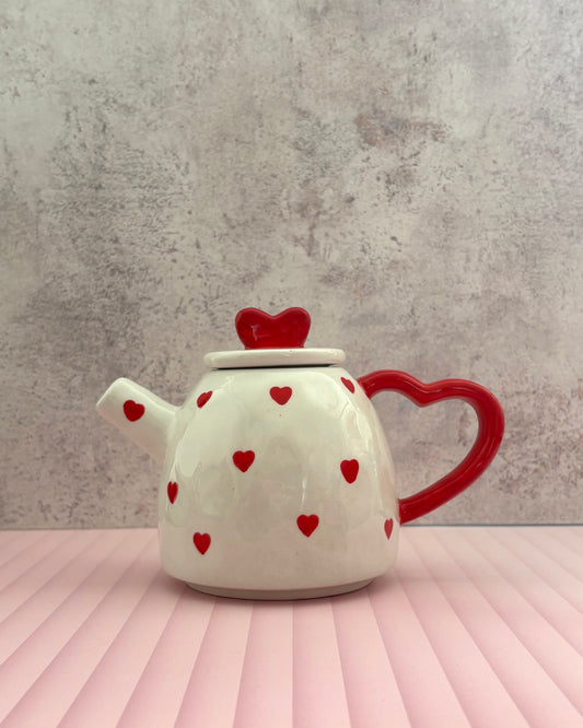 Tetera de cerámica Corazones