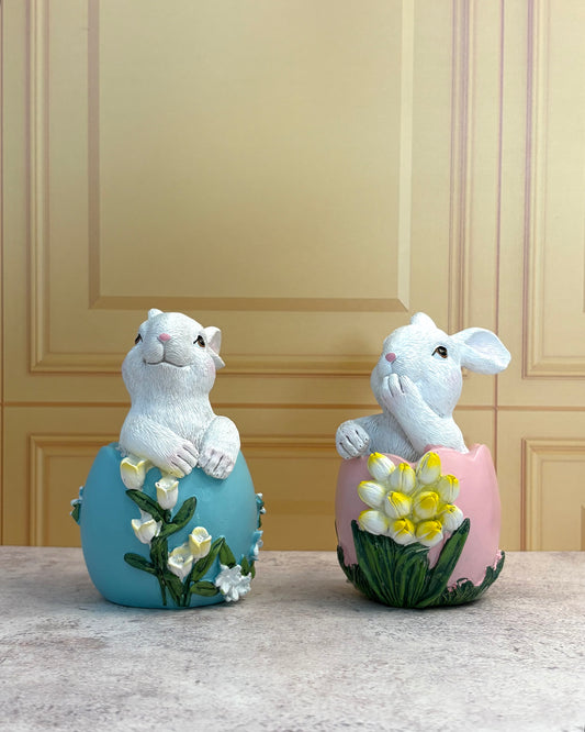 Set de figuras conejos de pascua Bloom