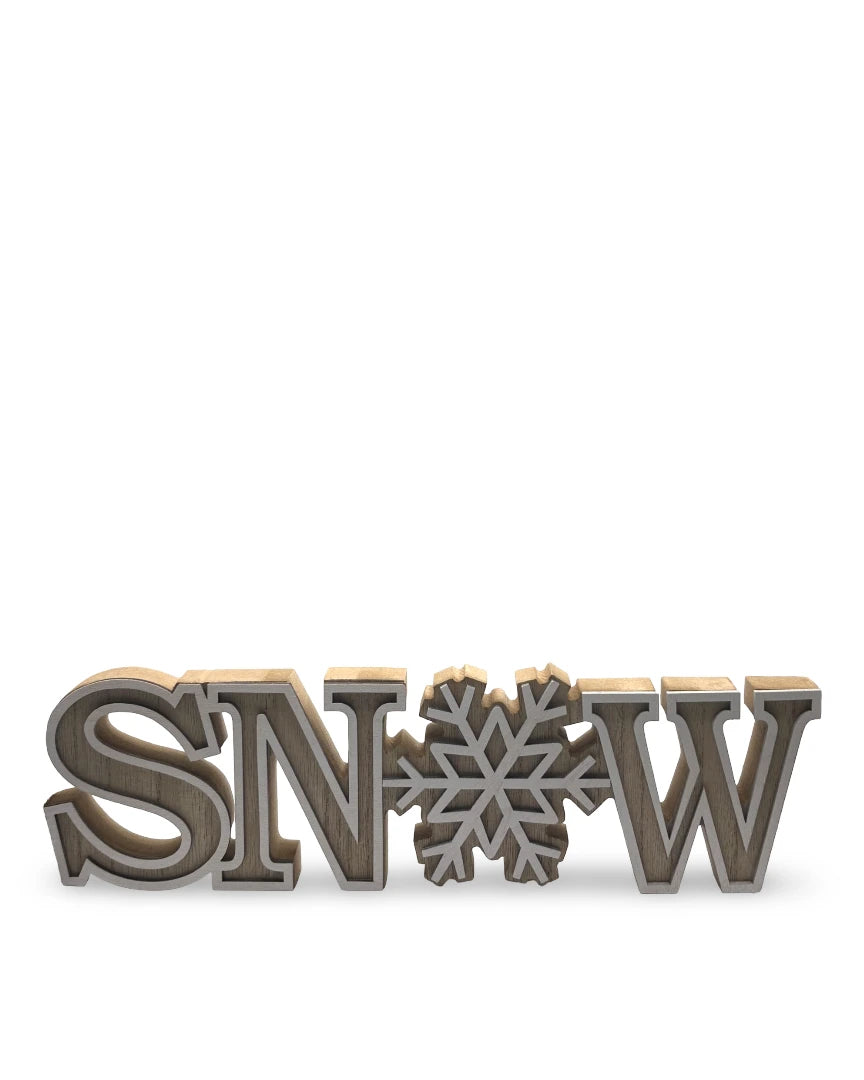 Letrero Navideño Snow