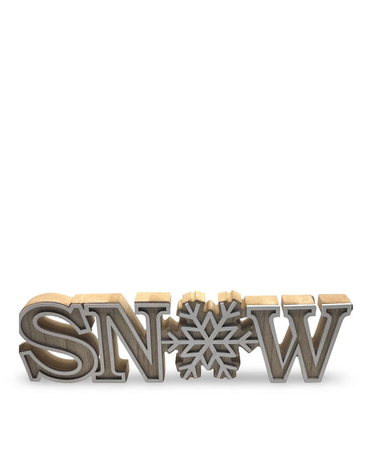 Letrero Navideño Snow