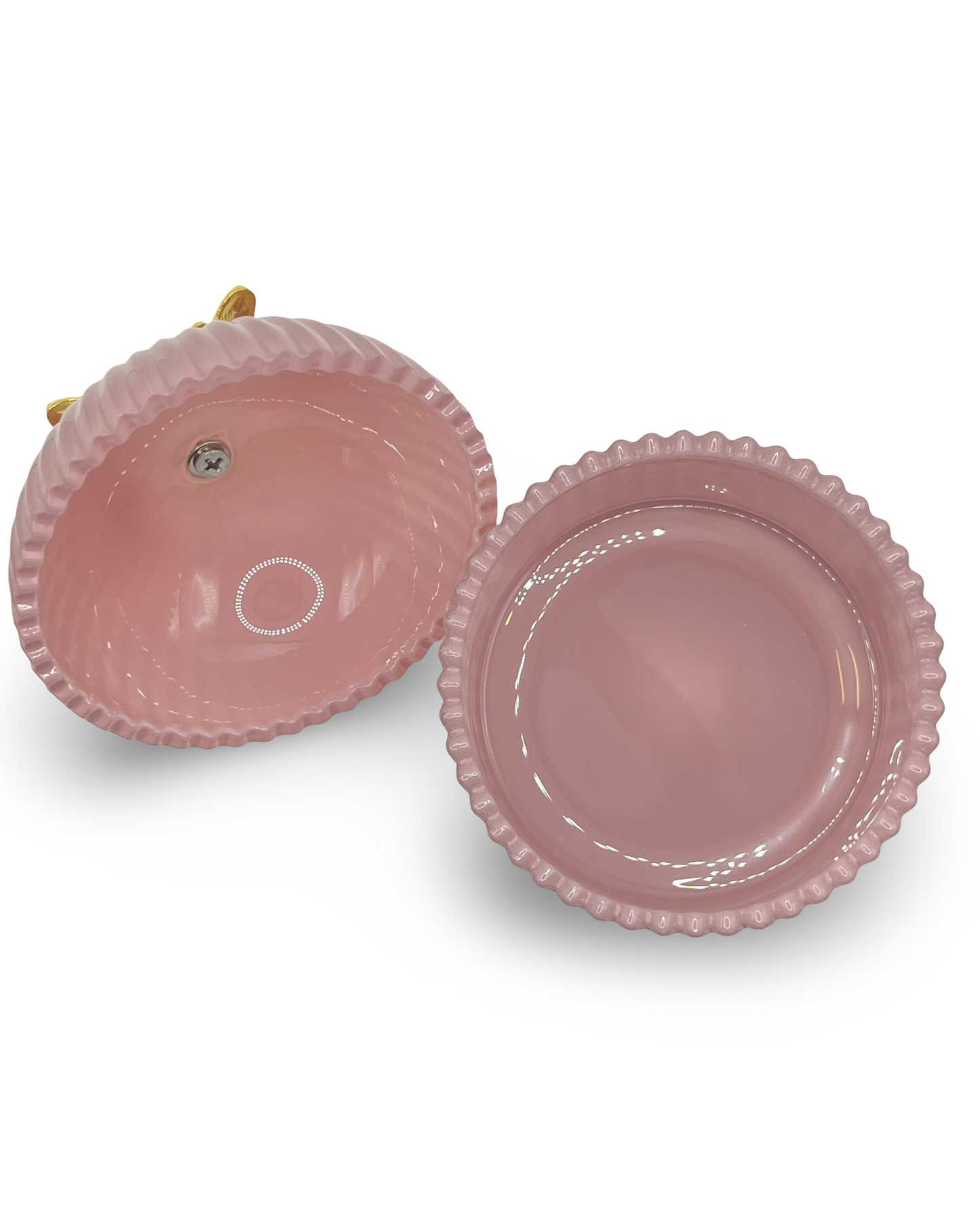 Joyero de vidrio con tapa Mariposa