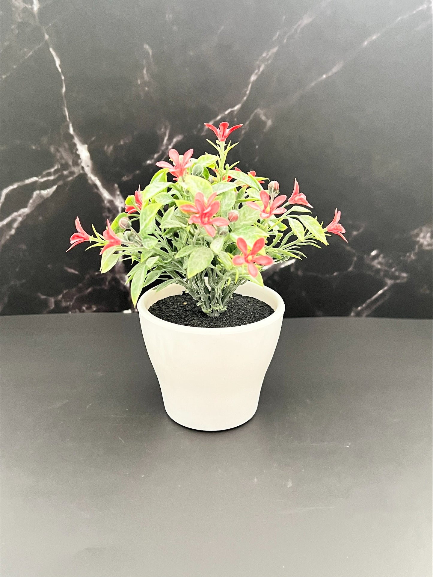Maceta mini con planta artificial Miniu