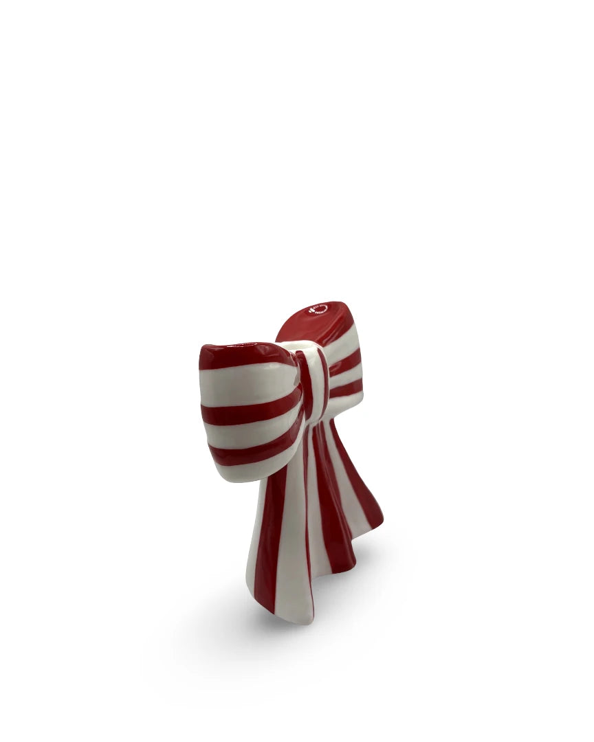 Portavelas Navideño Moño