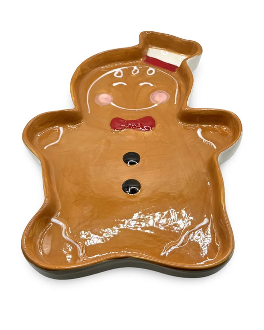 Platón Navideño Muñeco de Jengibre