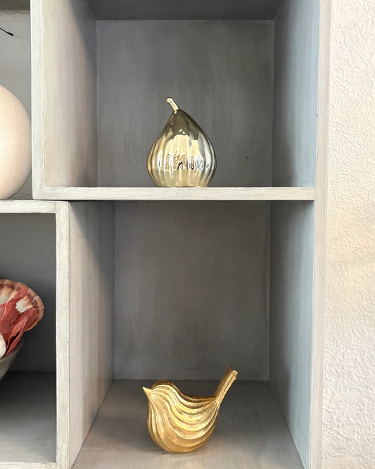 Figura Decorativa Pera Ouro