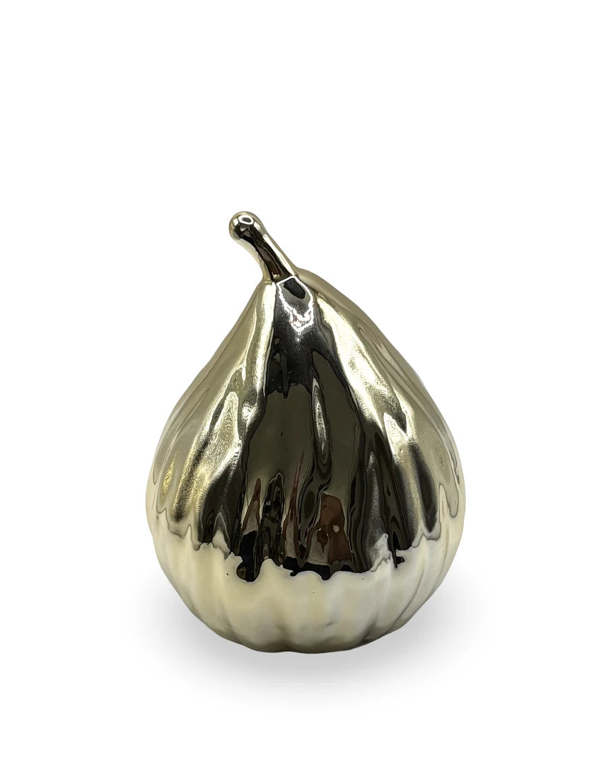Figura Decorativa Pera Ouro