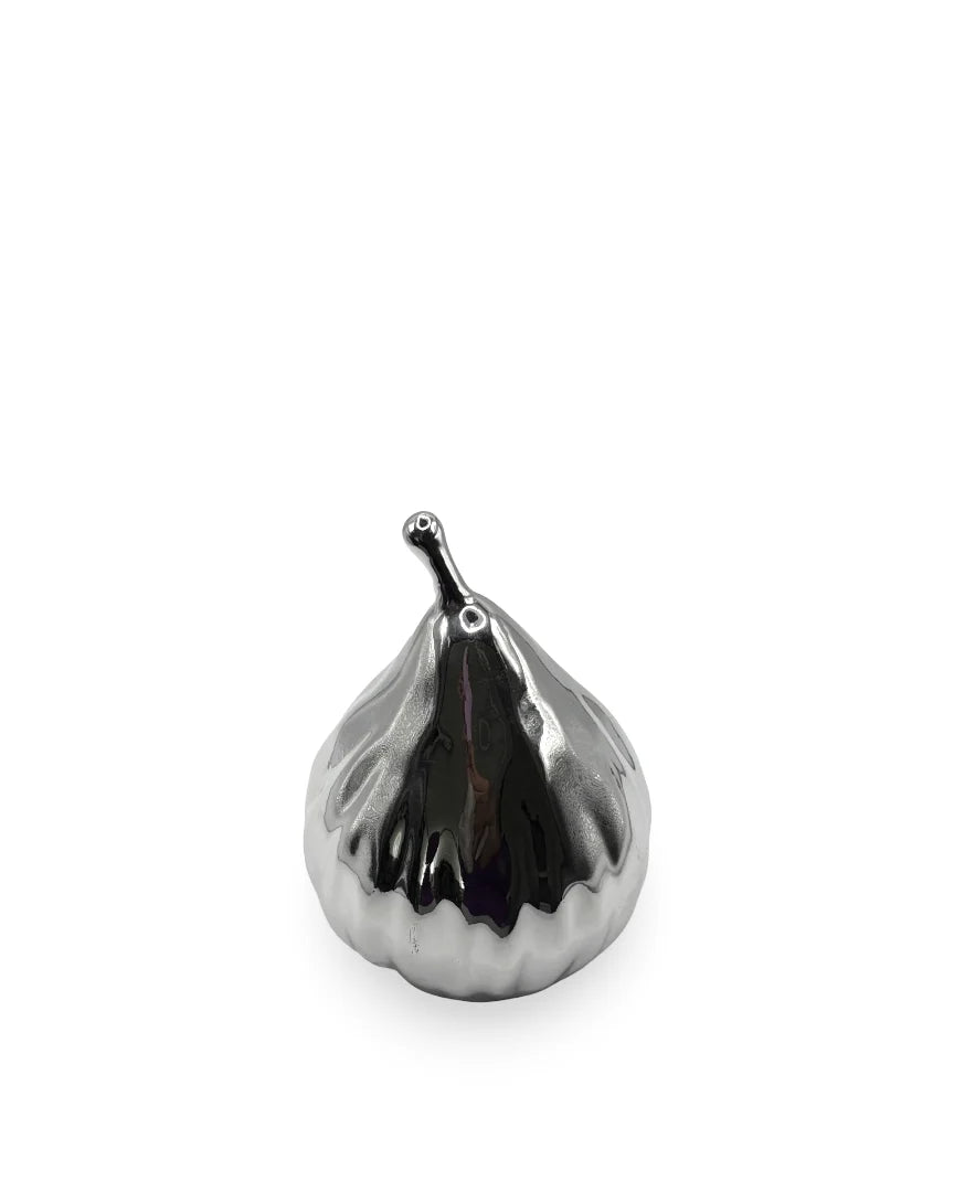 Figura Decorativa Pera Silvery