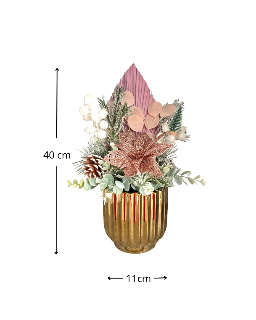 Centro de mesa Navideño Pinkmas