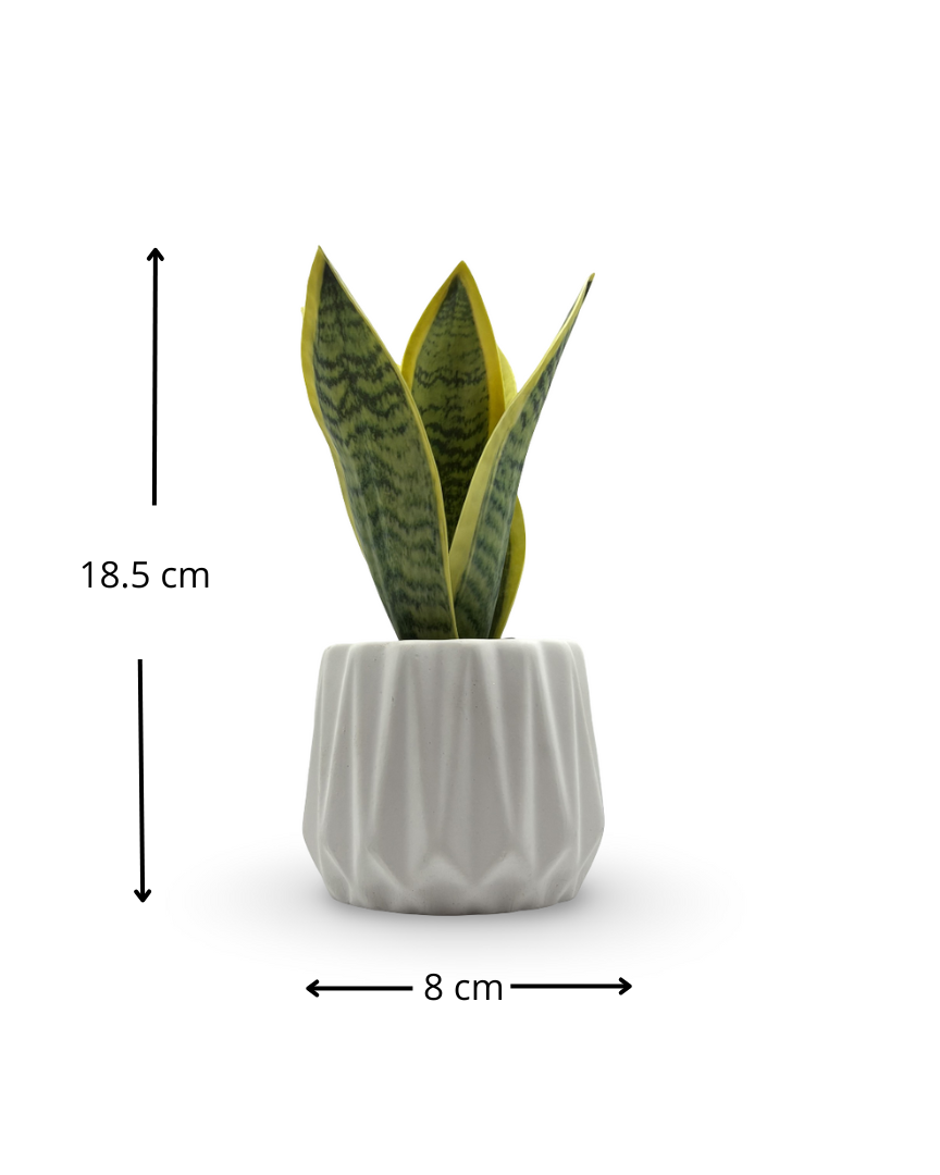 Maceta chica con planta artificial Sanse