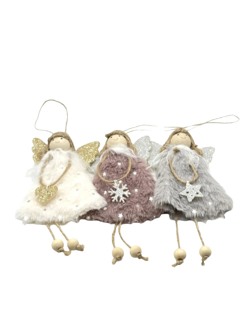 Set de Tres Hadas Navideñas
