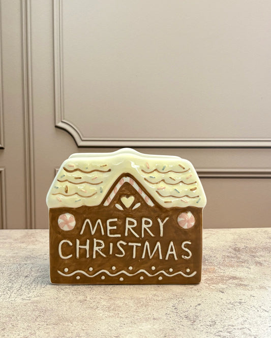 Servilletero Navideño Casa de Jengibre
