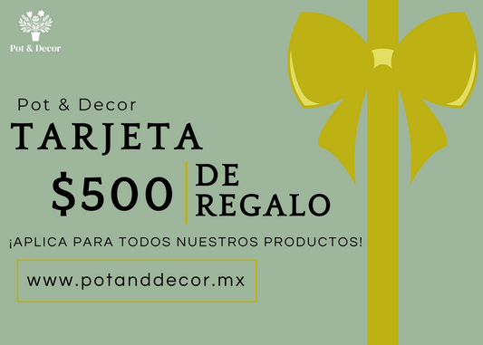 Tarjeta Digital de Regalo Pot & Decor