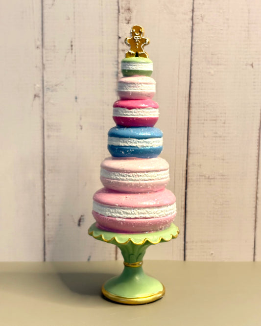 Figura Decorativa Navideña Torre Macarrón