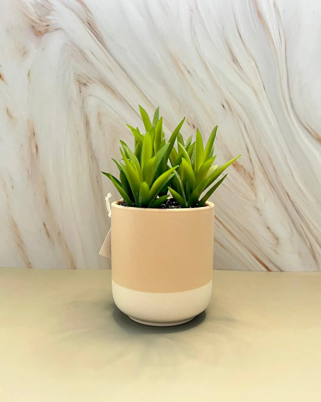 Maceta mini con planta artificial Zen