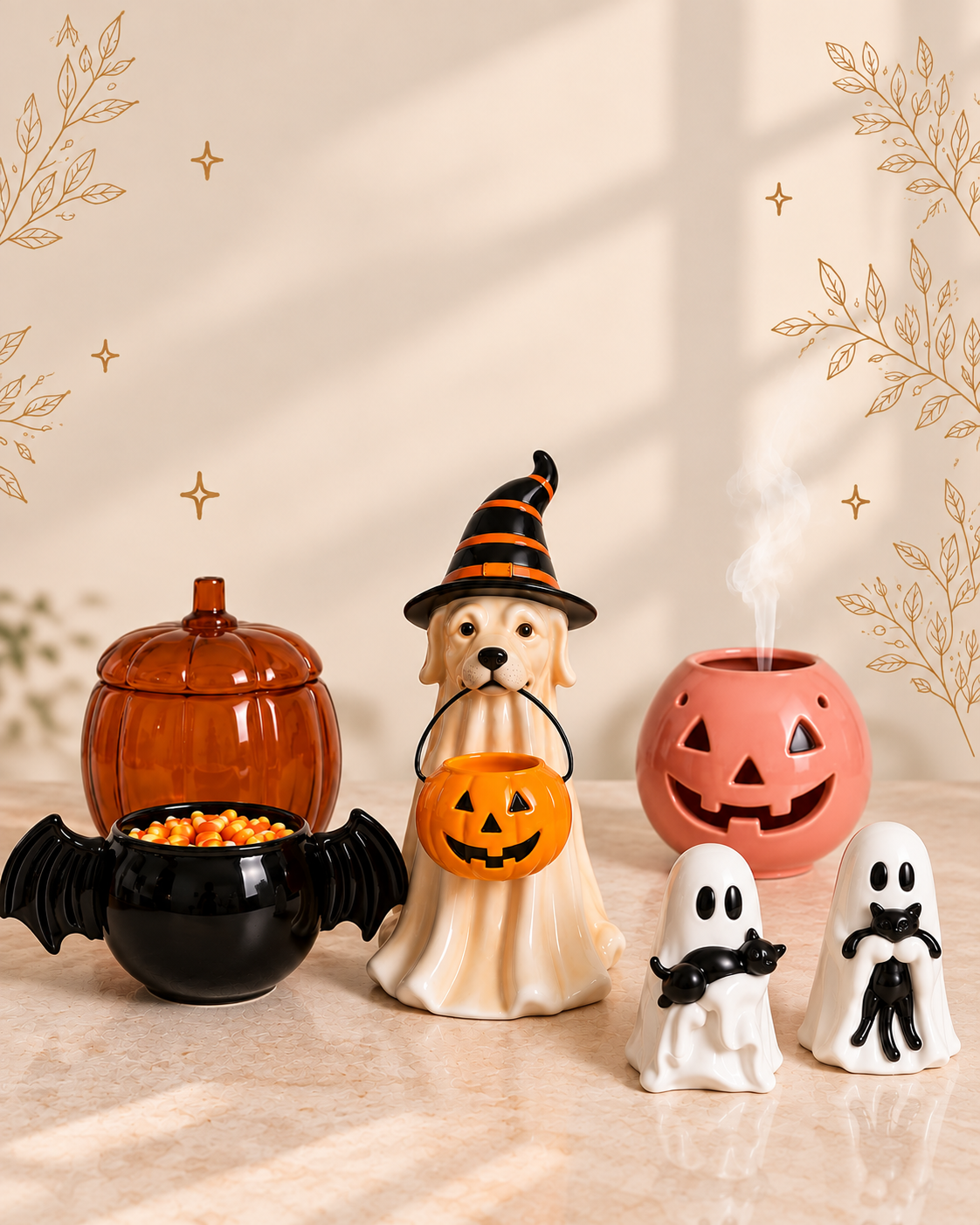 Decoración de temporada Otoño y Halloween