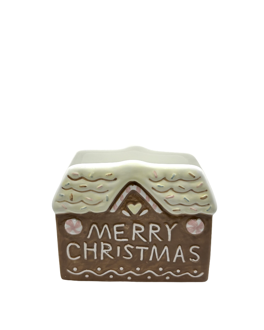 Servilletero Navideño Casa de Jengibre