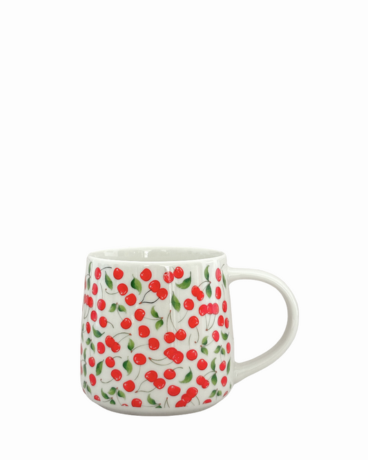 Taza de cerámica cerezas