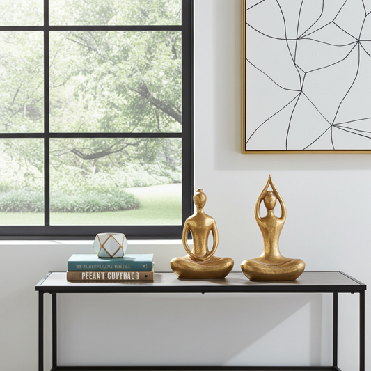 Set de figuras decorativas meditación