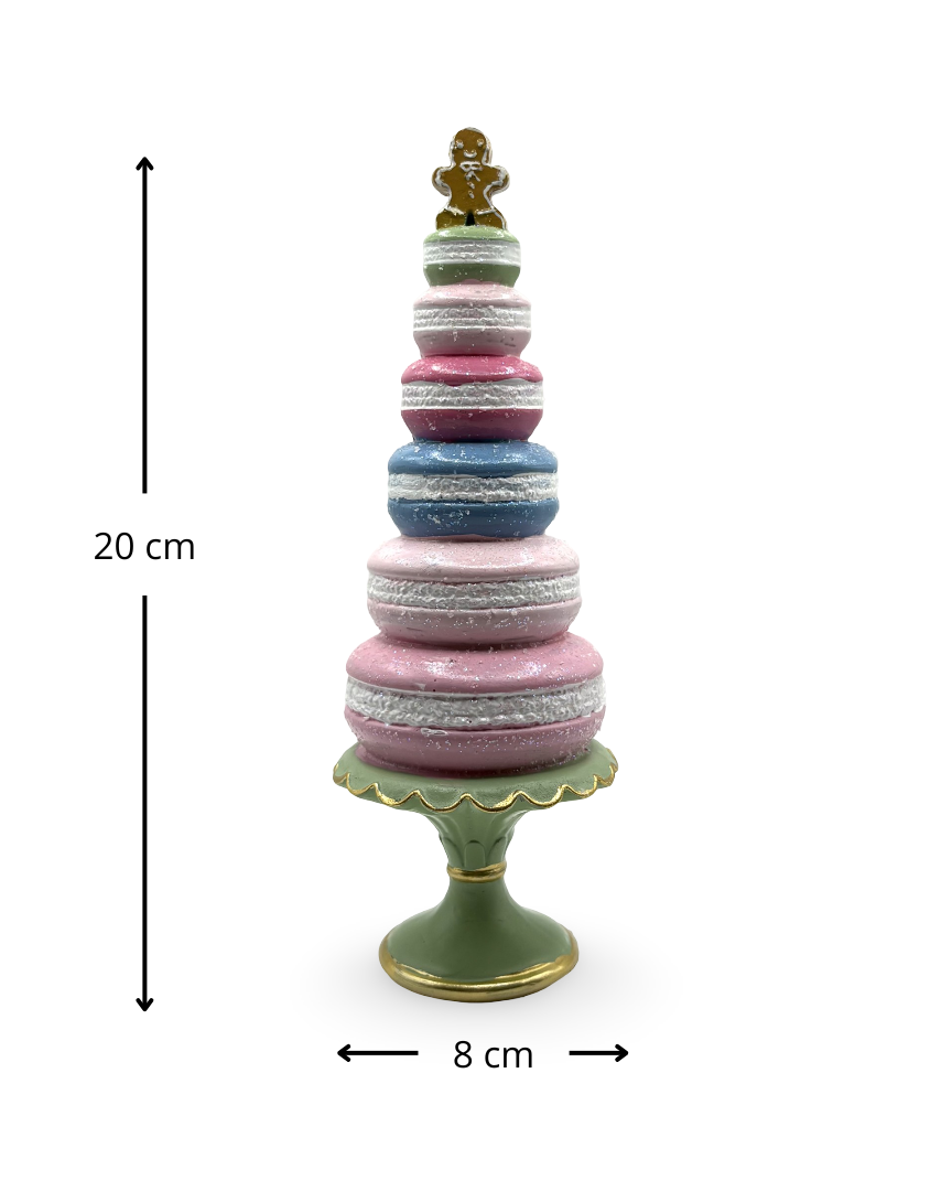Figura Decorativa Navideña Torre Macarrón