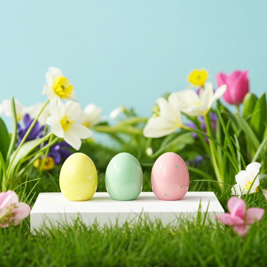 Figuras de cerámica Huevos de Pascua