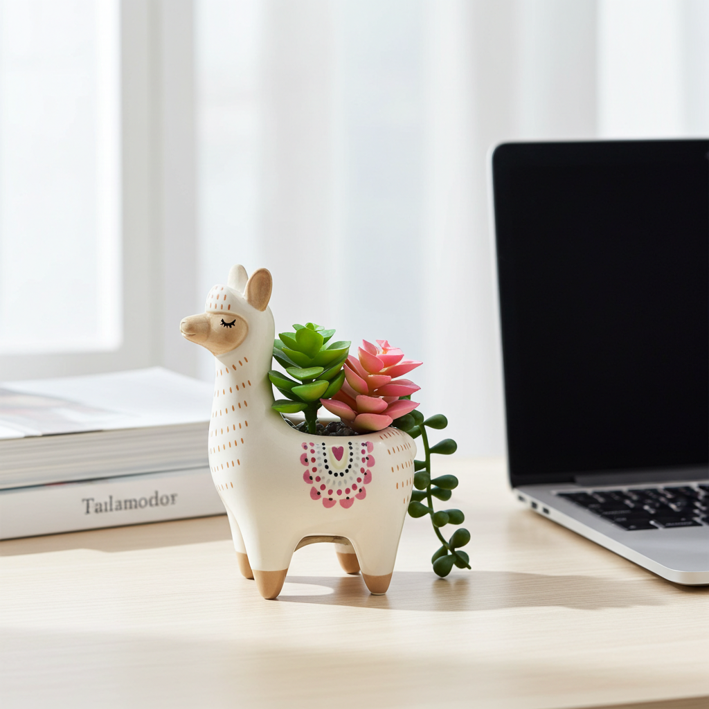 Figura decorativa de Llama Kawaii