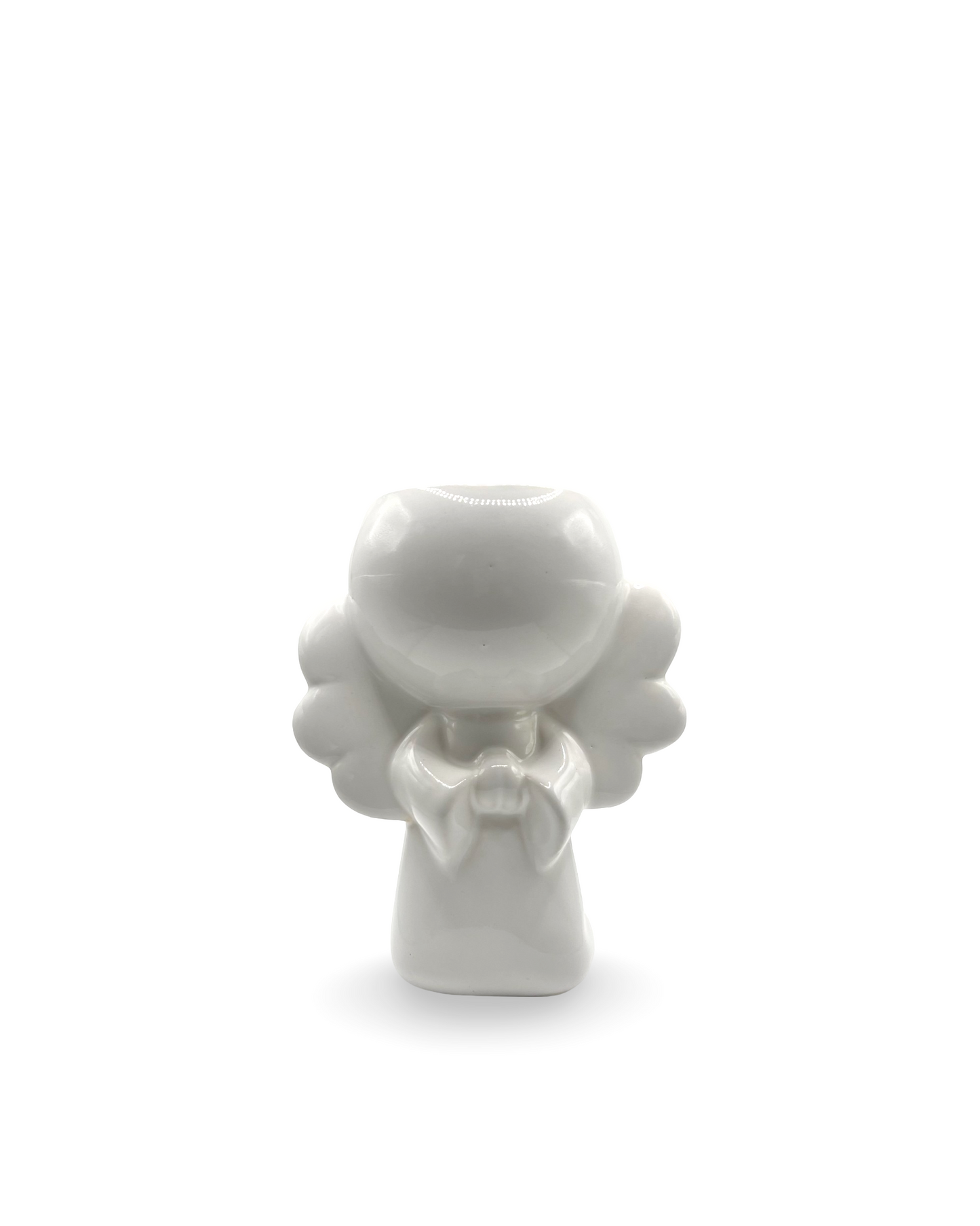 Maceta forma de ángel de cerámica