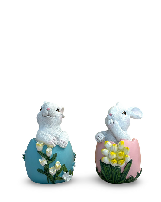 Set de figuras conejos de pascua Bloom