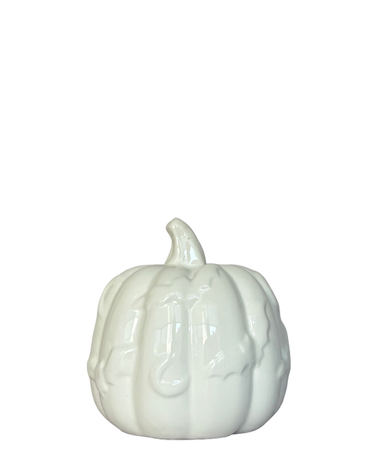 Figura decorativa calabaza de cerámica