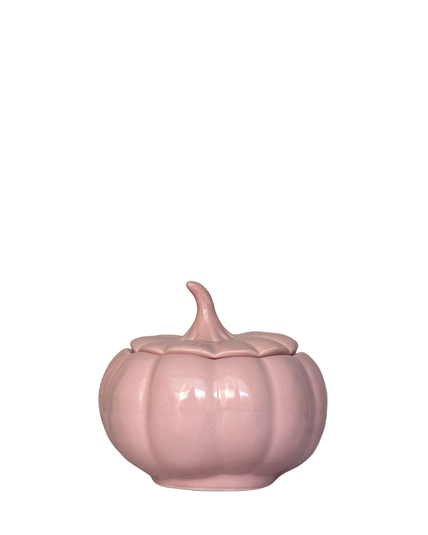Contenedor de cerámica calabaza pink