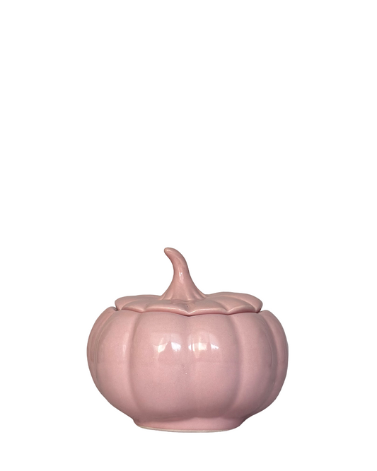 Contenedor de cerámica calabaza pink